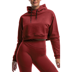Sudaderas Cortas para Mujer, Tejido de Felpa, Corte Clásico, Material Transpirable y Suave, Cómodas para Uso Diario, Sudaderas con Capucha - Product Image 1