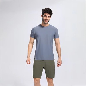 Camiseta de algodón blanca de manga corta para hombre, informal, de punto sólido, transpirable, de corte regular - Product Image 6