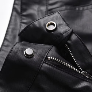 Men's Mid Waist Flare Pants <b>Black</b> Polyester Casual Streetwear Quick Dry Side <b>Pockets</b> Button Closure Anti-Wrinkle Midweight - Product Image 5