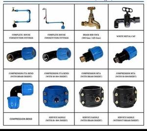 Dhananjay Polymers PP Pipe Saddle Clamp Flange Connection Drip Irrigation 20 110mm Size Range PN 16 Pressure Fittings - Product Image 3