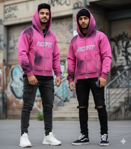 Sun Faded Unisex <b>Hoodies</b> Best Material Perfect Cutting Custom Screen Printing Rhinestones Best Manufacturer <b>Zipper</b> <b>Hoodies</b> - Product Image 2