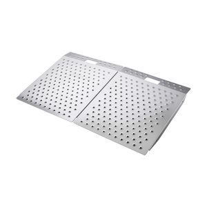 29.5 X 24.3 Inclusive Non-Slip Aluminum Platform Wheelchair Ramp 750 Lbs Load Capacity Threshold Door Ramps <b>Walkers</b> <b>Rollators</b> - Product Image 1