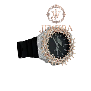 Export Quality Mossinate Luxury Rubber <b>Watch</b> with Diamonds <b>for</b> Men and Women on the Go Available <b>for</b> Export Price - Product Image 1