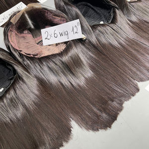 Extensiones de cabello humano vietnamita con lista de precios al por mayor, peluca con encaje frontal de alta definición, color personalizado, extremos supergruesos, larga vida útil - Product Image 6