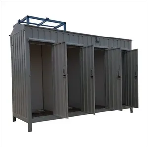 Cabina de Baño Modular de Acero MS, No. Número de compartimentos: 4 - Product Image 1