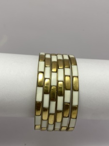 Vintage <b>Gold</b> Plated Resin Jewelry with Special Designs Latest Stylish Pieces Unisex Colorful Brass Bangles <b>Charm</b> <b>Bracelets</b> - Product Image 5