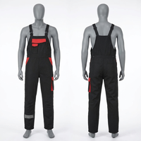 Combinaison de travail en coton rose pour homme, respirante, avec bretelles réglables, uniforme