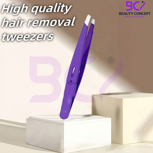 Pince à épiler en acier inoxydable antidérapante robuste, personnalisable avec logo, pour l'épilation et le soin des sourcils – Nouveau produit tendance à prix de gros - Product Image 6