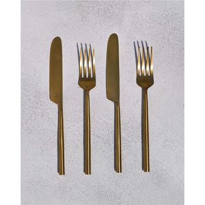 Modern Stainless steel CutlerySet Luxury Mirror Polished Silver Flatware Elegant Restaurant Hotel Dining Tableware 24pcs Cutlery - Product Image 5