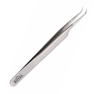 ชุดแหนบต่อขนตาแบบแยกกึ่งสวยงามชุดปากคีบทรายสีเงิน45องศา - Product Image 1