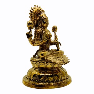 Decorative Brass Statue Carved <b>Antique</b> Finish Figurine Customized Shape Religious Art Collectible Diwali Desk <b>Ornament</b> - Product Image 3