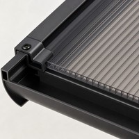 Abri de stationnement pour 2 voitures Angye, moderne et luxueux, personnalisé pour villa, avec toit en aluminium thermolaqué et auvent imperméable