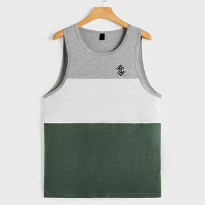 Débardeurs de sport pour hommes en coton tricoté respirant et écologique, personnalisables, pour musculation, style mode abordable - Product Image 1