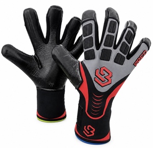 Professional Goalkeeper <b>Gloves</b> Made From German Latex 4mm Waterproof Non-Slip Hook & Loop Closure for Enhanced <b>Grip</b> Protection - Product Image 3