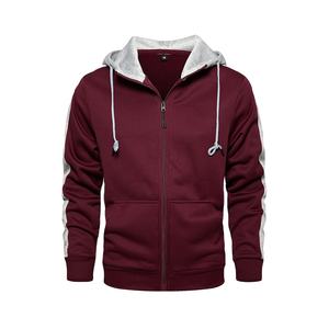 ชุดวอร์มวิ่งผู้ชายแบบมีซิปเต็มตัว น้ำหนักเบา ใส่สบาย ระบายอากาศได้ดี ไซส์ใหญ่ สำหรับฤดูหนาว ผลิตจากผ้าโพลีเอสเตอร์ผสมคอตตอน รับสกรีนโลโก้ตามแบบ - Product Image 2