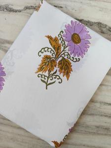 Tela de Algodón Hecha a Mano en India, Tela Estampada a Mano Sanganeri de Jaipur, Material para Confección de Vestidos - Product Image 3