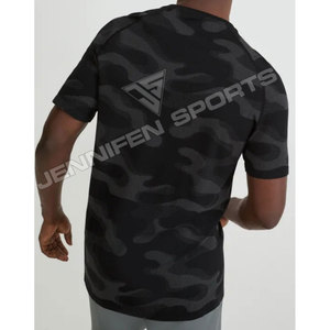 Camiseta de Jersey 100% Algodón con Logotipo Personalizado para Hombre, Estampado de Camuflaje Tie-Dye, Corte Regular, 240g, Manga Corta, Transpirable, Ligera y de Secado Rápido - Product Image 5