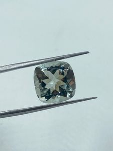 Natural Top Quality Green Amethyst Gemstone Loose Stone 14.87Carat 12MM <b>Cushion</b> Cut Green <b>Colour</b> For Jewelry Making - Product Image 3