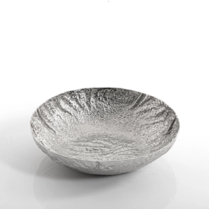 Bol de service élégant en aluminium pour marque privée, idéal pour une salle à manger stylée, rehaussant l'intérieur avec une touche décorative fonctionnelle. - Product Image 1