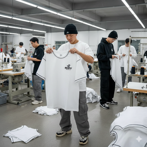 T-shirt Rexfit Sports Premium Streetwear délavé à l'acide, haute densité, effet usé, style urbain - Product Image 4