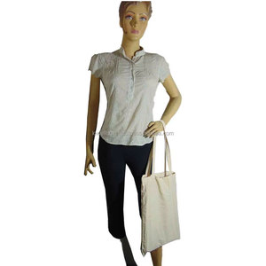 Large Cotton Canvas Shopping <b>Bag</b> with Sturdy Reinforced Handles Durable Reusable Tote <b>Bag</b> for Groceries Beach Travel <b>Work</b> School - Product Image 2