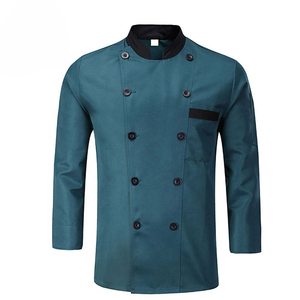 Uniforme de chef de haute qualité à manches longues, ensemble veste et pantalon pour chef exécutif, uniforme de cuisine pour hommes, prix de gros - Product Image 1