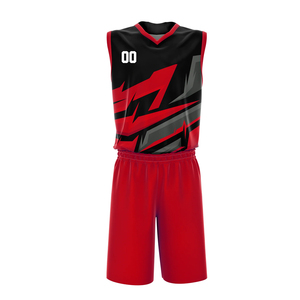 Fournisseur direct d'usine, vêtements d'équipe, uniformes de basket-ball personnalisés, tissu en maille imprimé, séchage rapide, respirant, unisexe, couleurs personnalisées - Product Image 2