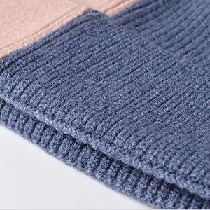 Bonnet en laine tricoté de haute qualité avec logo brodé personnalisé, chaud pour l'hiver, unisexe, pour le ski et les activités de plein air, bonnet côtelé à revers - Product Image 3