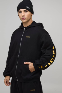 Sudaderas con Capucha Extra Grandes de Algodón Grueso, Teñido Liso, Transpirables, Ecológicas y de Alta Calidad para Invierno, Unisex, con Logotipo Personalizado para Hombre - Product Image 4