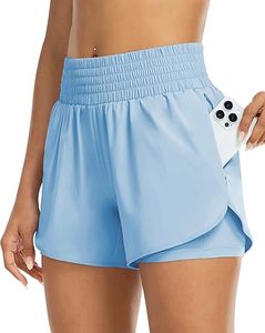 Shorts Deportivos de Cintura Alta para Mujer, con Logotipo Personalizado, Elásticos, de Secado Rápido, en Spandex/Poliéster, Estilo Biker - Product Image 1