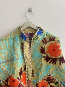 Assorted <b>Kantha</b> Reversible Short Length <b>Jacket</b> Women Handmade Embroidered Boho <b>Jacket</b> - Product Image 3