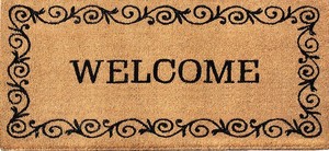 Tapis d'entrée extérieur en microfibre, motif puzzle classique/moderne/traditionnel, lavable en machine, antidérapant, en fibre de coco - Product Image 4