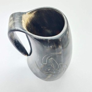 Mug à boire rustique en corne de buffle, fait main, pour bar à domicile, cuisine, salle à manger et idées cadeaux uniques - Product Image 5