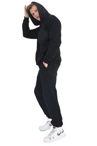 Men's Custom Colors 100% Cotton Hooded Fleece Jogging Suit Winter Tracksuit with Private Label Logo High Quality Embroidered - Product Image 2