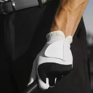 Nouveauté en promotion : Gants de golf en cuir véritable personnalisables, antidérapants, légers, à doigts complets et avec poignet réglable - Product Image 6