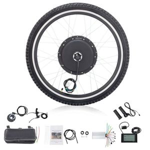 Kit di Modifica per Bicicletta Elettrica 26 Pollici 1000W con Motore Posteriore Nero e Kit Motore Anteriore 2000W per Installazione su Bici - Product Image 2