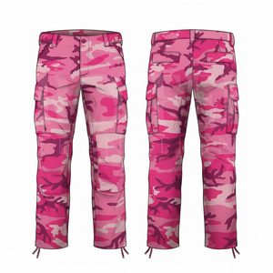 Factory Direct Whole Sale OEM ODM <b>Camouflage</b> <b>Cargo</b> Pants Men Outdoor Casual Work Trousers Adjustable Waist Printed Long Pants - Product Image 4