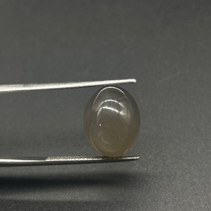 HAYAAT GEMS - Cabujón Ovalado de Piedra Lunar Gris Natural de 8.55 ct, Pulido Suave, Procedente de Rajasthan, para la Elaboración de Joyas - Product Image 3