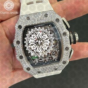 Luxury Stainless Steel Watch 43mm Analog Mechanical <b>Chronograph</b> Men's Fashion Irregular Case Sapphire Crystal - Product Image 1