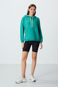 Sudadera con capucha extragrande para mujer, informal, holgada, de forro polar, con bolsillo canguro, manga larga, conjunto de ropa de descanso - Product Image 6