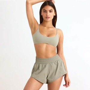 Wholesale Custom Sage Grey Terry Towelling Women <b>Shorts</b> With Pockets <b>Super</b> Soft Comfy & Breathable Gym Fitness <b>Shorts</b> For Women - Product Image 6