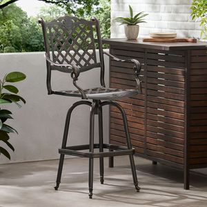Sgabello da Bar in Alluminio Pressofuso - Product Image 1