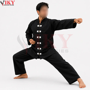   ชุดศิลปะการต่อสู้ผ้าฝ้ายผสมที่ใส่สบาย ประสิทธิภาพสูง พร้อมพิมพ์โลโก้ของตัวเอง ชุดกังฟูสั่งทำพิเศษ - Product Image 4