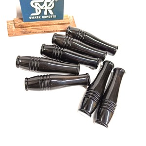 Manche d'outil artisanal en corne de buffle noir poli, écologique, robuste et durable pour outils à main industriels et projets personnalisés - Product Image 3