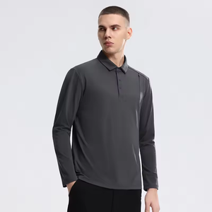 Herren Langarm-Poloshirt, Vielseitiges Business- und Freizeit-Oberteil für Büro und Outdoor-Aktivitäten - Product Image 2