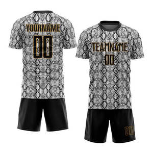 ชุดเสื้อฟุตบอลคุณภาพระดับโปร น้ำหนักเบา ทรงสปอร์ต ออกแบบตามสั่ง OEM ลายเรียบ คอเสื้อแบบคอกลม สำหรับใช้ในการแข่งขัน - Product Image 1