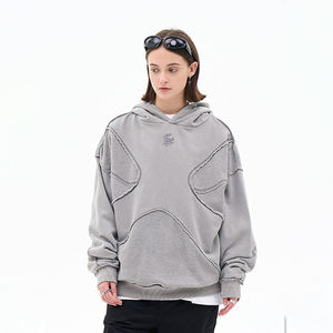 Custom Women's <b>Tracksuits</b> Heavy Weight 500 GSM 350 GSM <b>Polyester</b>/Cotton Fleece Embroidered Oversized Hoodie Shorts - Product Image 1