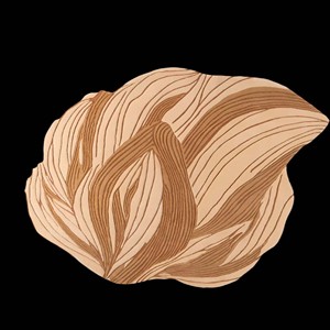 Tapis de luxe en laine à motif abstrait de feuilles, moderne, tufté à la main, de forme irrégulière, doux et moelleux, pour la décoration du sol du salon, de la chambre et de la maison - Product Image 2