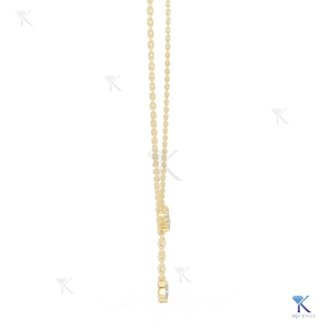 สร้อยคอรูปตัว Y ประดับเพชรเลี้ยงในห้องปฏิบัติการ ทองคำแท้ 14K 18K สำหรับผู้หญิง ดีไซน์คลาสสิก ทรงหยดน้ำ ประดับเพชรทรงเหลี่ยม งานละเอียด เหมาะสำหรับงานปาร์ตี้ - Product Image 6