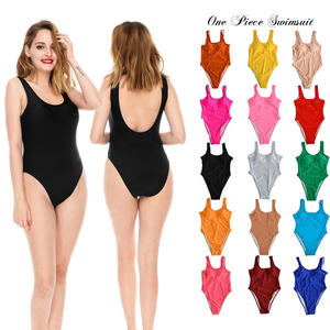 Traje de Baño de Una Pieza para Mujer, Corte Alto, con Sujetador Push-Up, Oferta de Verano, Color Sólido, Poliéster, Talla Grande, Sexy, Ropa de Playa - Product Image 4